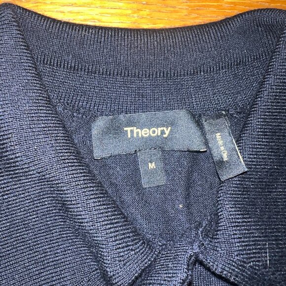 Theory Long-Sleeve Polo Sweater – Size M - Picture 5 of 5